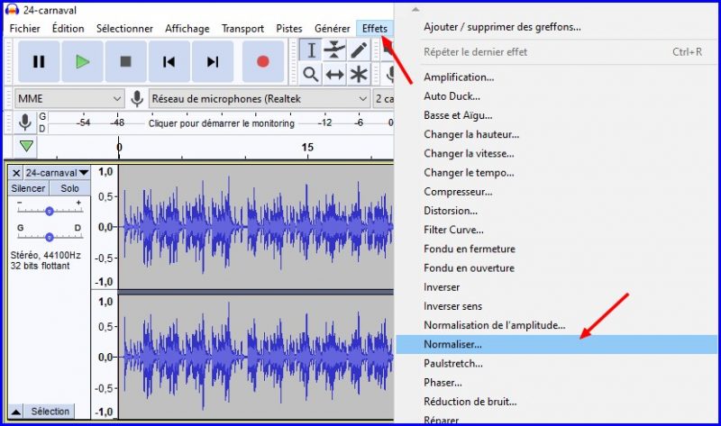 Audacity, volume et qualité du son : amplifier une piste – L'info du