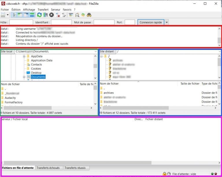 FileZilla installation, utilisation L'info du Chat Robaze